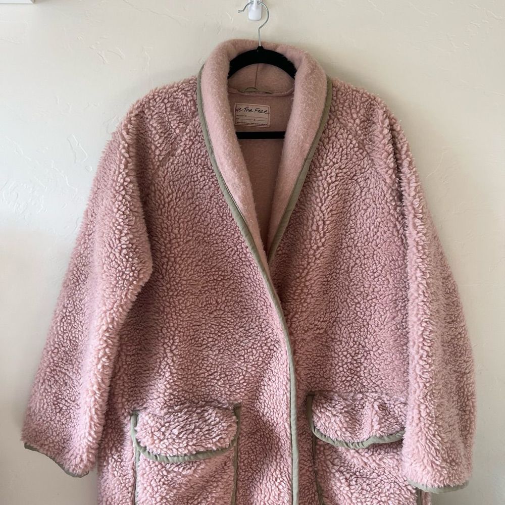 Free People Irresistible Teddy Cardi Coat Size S - Picture 7 of 10